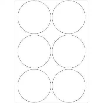 Etiquetas multiusos HERMA 192 unid. Ø 50 mm redondas branco papel