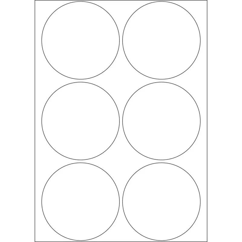 Etiquetas multiusos HERMA 192 unid. Ø 50 mm redondas branco papel