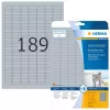 Etiquetas de placa de identificação HERMA 4725 unid. A4 25x10 mm prateado