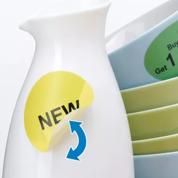Etiquetas autocolantes HERMA removíveis A4 Ø 10 mm redondas branco