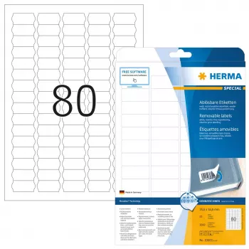 Etiquetas de preços HERMA A4 35,6x16,9 mm branco Movables/removíveis papel mate 2000 unid.