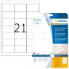 Etiqueta autocolante para impressora HERMA Etiquetas transparentes cristalinas A4 63,5x38,1 mm