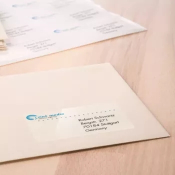 Etiqueta autocolante para impressora HERMA Etiquetas transparentes cristalinas A4 63,5x38,1 mm