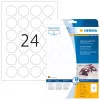 Etiqueta autocolante para impressora HERMA Etiquetas de segurança A4 Ø 40 mm redondas branco
