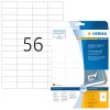Etiquetas removíveis HERMA A4 52,5x21,2 mm branco 1400 unid.