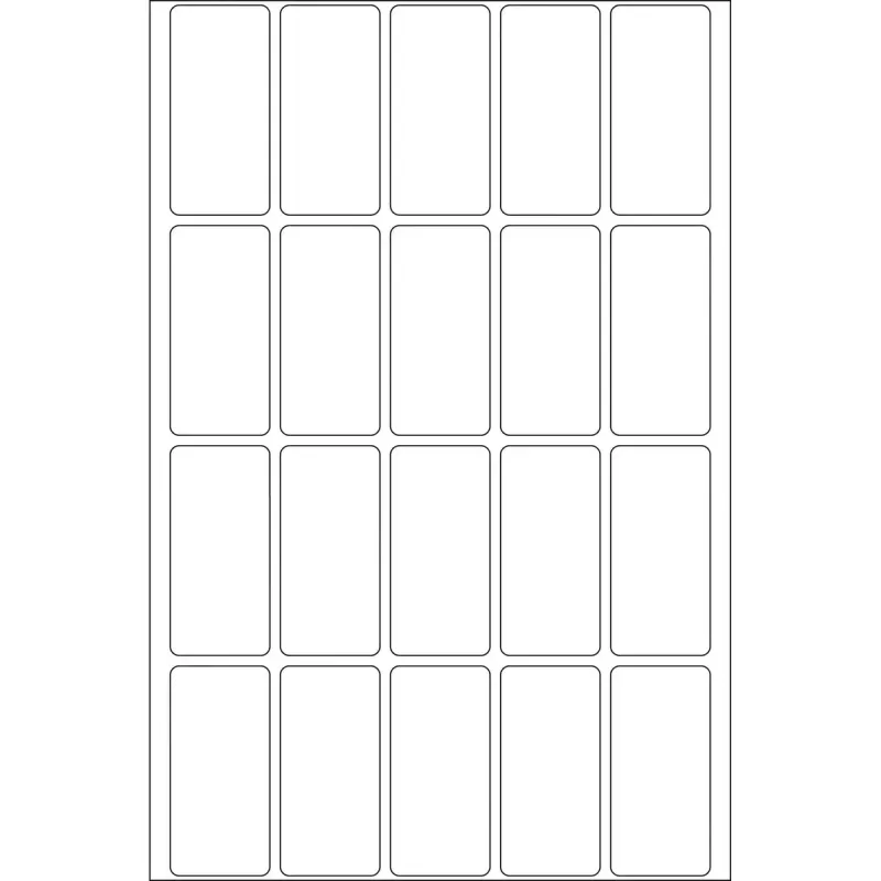 Etiquetas multiusos HERMA 19x40 mm papel branco mate escrita à mão
