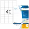 Etiqueta autocolante para impressora HERMA Labels transparente mate A4 52,5x29,7 mm película 1000 unid.