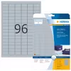 Etiquetas autocolantes para impressora HERMA Labels A4 30,5x16,9 mm prateado película brilhante 2400 unid.