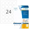 HERMA Sea A4 Ø 40 mm redondas transparente aderência extraforte película mate 600 unid.