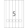 Etiquetas para dossiês HERMA A4 34x297 mm branco papel mate opaco 125 unid.