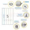 Etiquetas para dossiês HERMA A4 34x297 mm branco papel mate opaco 125 unid.