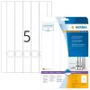 Etiquetas para dossiês HERMA A4 34x297 mm branco papel mate opaco 125 unid.