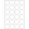 Etiquetas multifunções HERMA 768 unid. redondas papel branco 25 mm