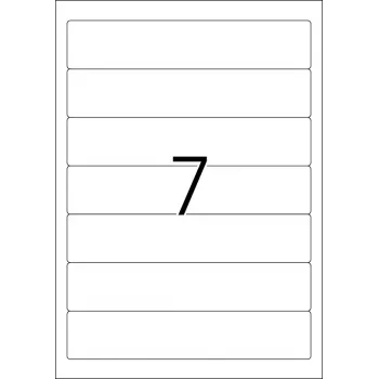 Etiquetas para lombada de dossiês HERMA A4 192x38 mm branco papel mate opaco 175 unid.