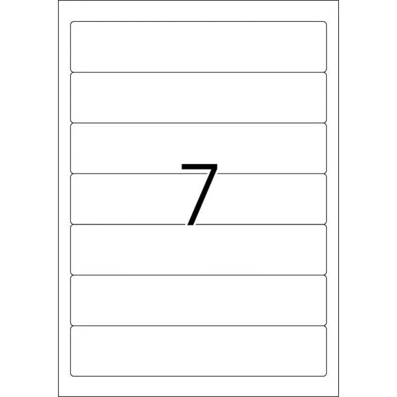 Etiquetas para lombada de dossiês HERMA A4 192x38 mm branco papel mate opaco 175 unid.