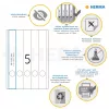 Etiquetas de arquivo HERMA A4 38x297 mm branco papel mate opaco 125 unid.