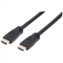 Manhattan 353960 cabo HDMI de alta velocidade CL3 para instalação em parede com Ethernet, 4K@60Hz, Premium High Speed, macho para macho, 8 m, preto