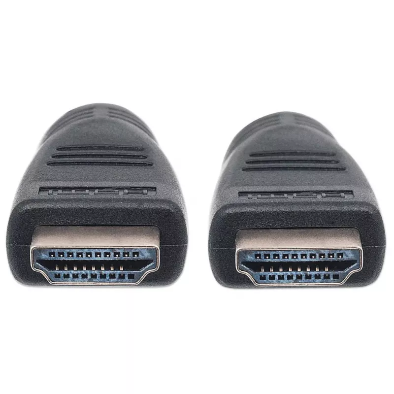 Manhattan 353960 cabo HDMI de alta velocidade CL3 para instalação em parede com Ethernet, 4K@60Hz, Premium High Speed, macho para macho, 8 m, preto