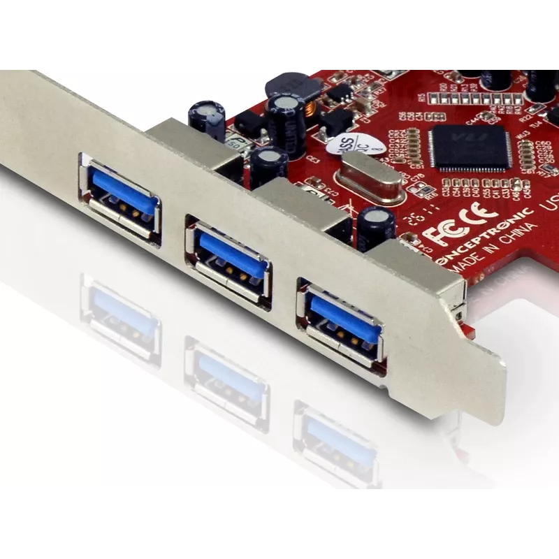 Placa PCI Express Conceptronic C4USB3EXI 4 portas USB 3.0