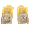 Cabo de rede patch Intellinet, Cat6, 3 m, amarelo, CCA, U/UTP, PVC, RJ45, contactos banhados a ouro, proteção anti-dobra sem patilha, com bainha, garantia vitalícia