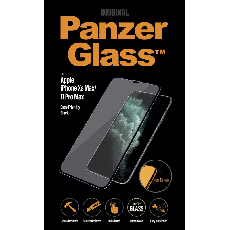Película de proteção de ecrã PanzerGlass® iPhone 11 Pro Max | Xs Max | Edge-to-Edge