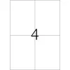Etiqueta de impressora autoadesiva HERMA Labels Premium A4 105x148 mm