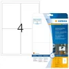 Etiqueta de impressora autoadesiva HERMA 9534 A4 película exterior 99,1 x 139 mm