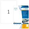 Etiqueta de impressora autoadesiva HERMA Labels A4 210x297 mm branco papel brilhante 25 unid.