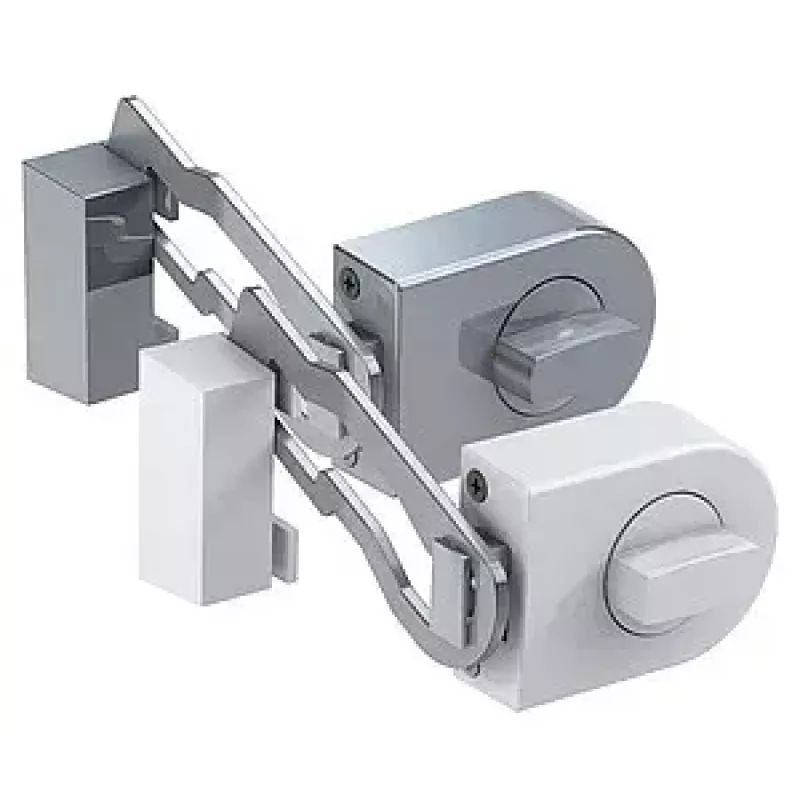 Olympia RS 50R fechadura adicional de porta com barra de bloqueio, branco