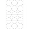 Etiquetas de selo perfuradas HERMA 2279 Ø 32 mm redondas transparente extra aderentes película mate