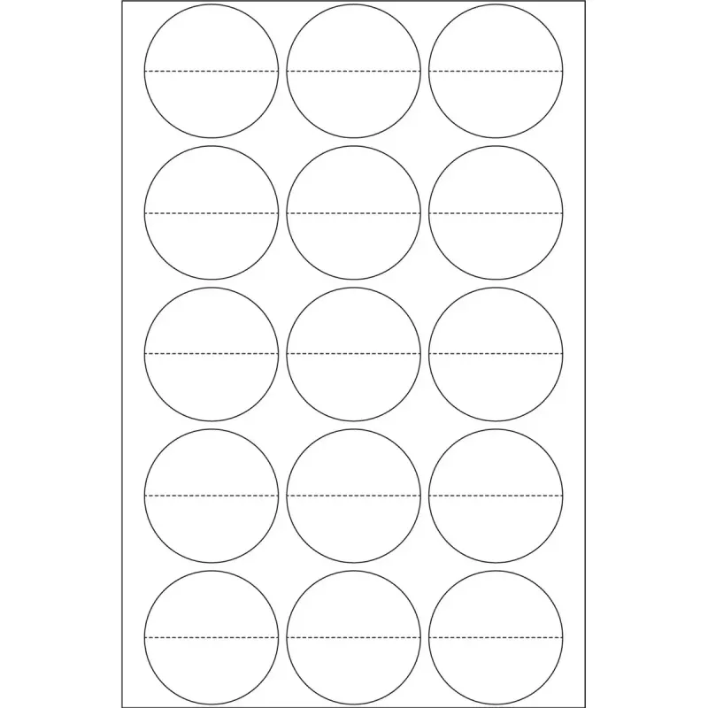 Etiquetas de selo perfuradas HERMA 2279 Ø 32 mm redondas transparente extra aderentes película mate