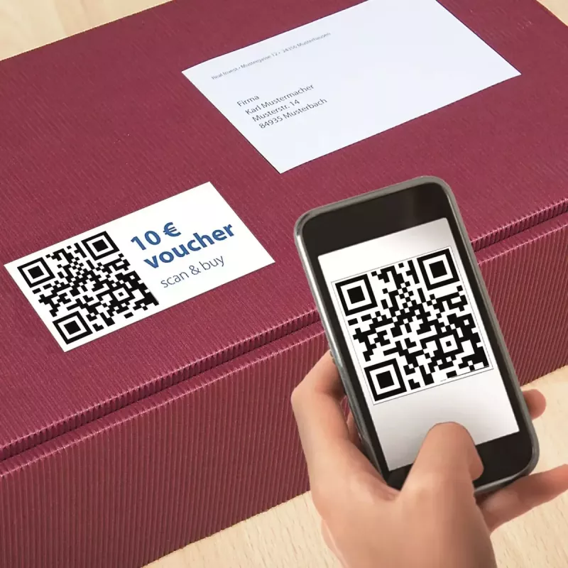 Etiqueta de impressora autoadesiva HERMA etiquetas de código QR 9643