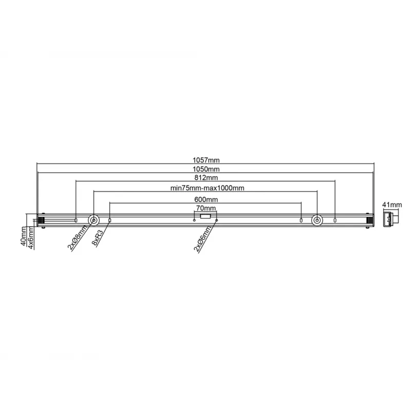 Multibrackets M Universal Wallmount preto Large