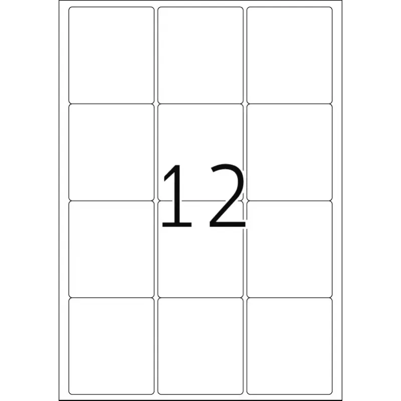 Etiqueta de impressora autoadesiva HERMA Labels Premium A4 63,5x72 mm
