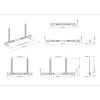 Suporte para soundbar Multibrackets M Universal 55 a 110 polegadas preto 10 kg