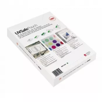 Bolsa de plastificação GBC A4 resistente a UV 150 mícron, brilhante, A4, 100 unid.