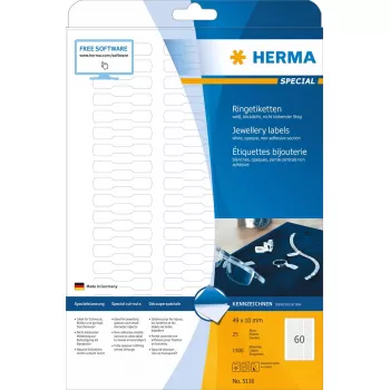 Etiqueta autocolante para impressora HERMA 5116 A4 49x10 mm 1500 unid.