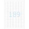 Etiquetas autocolantes para impressora HERMA Labels A4 25,4x10 mm branco aderência extraforte papel mate 4725 unid.