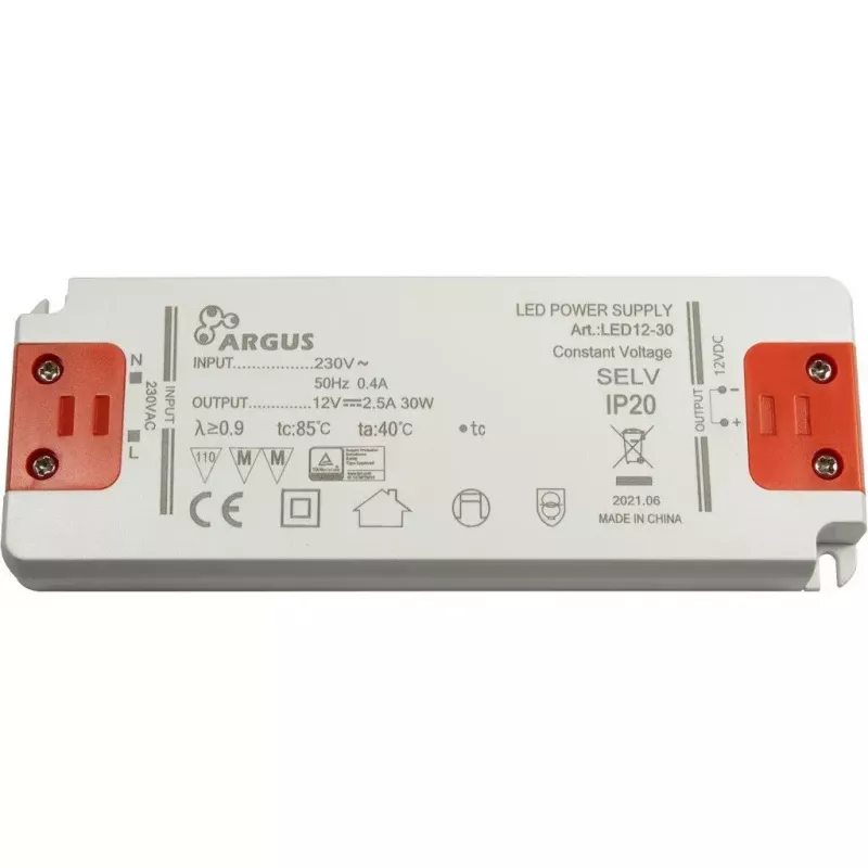 Driver LED Inter-Tech LED12-30 30W IP20 100000h 207-253V