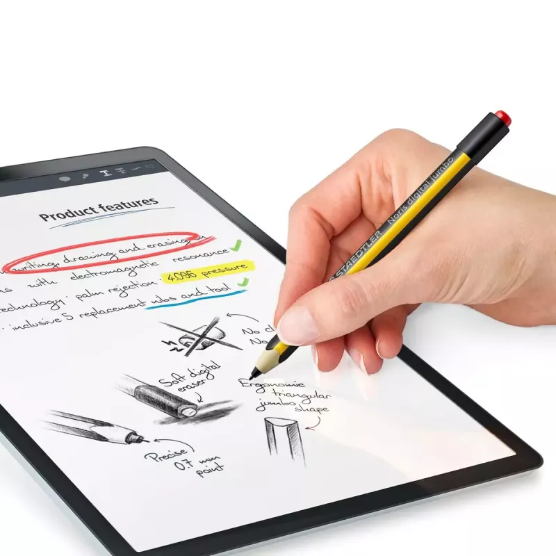 Caneta stylus Staedtler 180J 22-1 Preto Amarelo