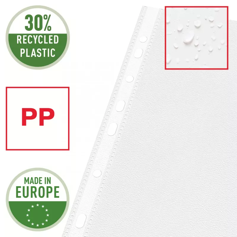 Esselte Quality Pocket A3 Horizontal, 30% plástico reciclado de material pré-consumo