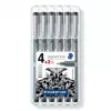 Fineliner Staedtler 308 SB6P preto 6 unid.