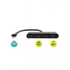 Hub USB Port Designs 900147 USB Type-C 5000 Mbit/s preto