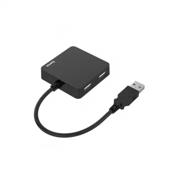 Hub de interfaces Hama 00200121 USB 2.0 480 Mbit/s preto