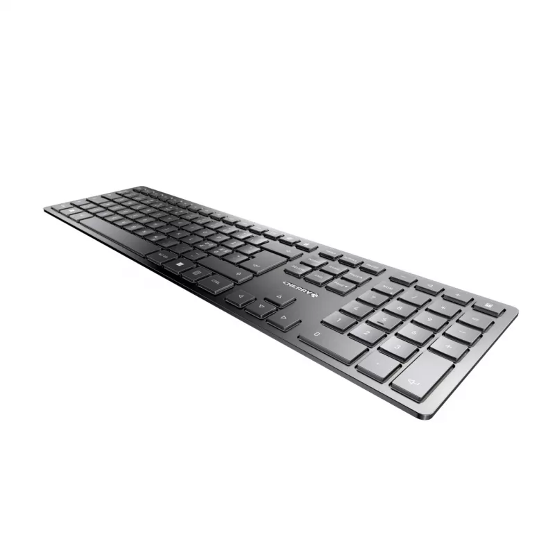 Teclado fino CHERRY KW 9100 universal RF Wireless + Bluetooth QWERTY nórdico preto