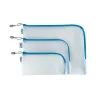 Estojo HERMA 20003 EVA rígido azul transparente 110x230 mm
