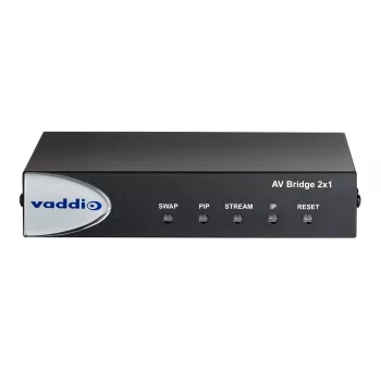 Vaddio AV Bridge 2x1, 1920 x 1080 píxeis, 60 fps, preto, 0 - 40 °C, 20 - 80%, 480,8 mm