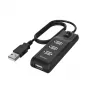 Hama 00200118 Hub de interfaces USB 2.0 480 Mbit/s preto