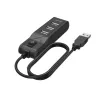 Hama 00200118 Hub de interfaces USB 2.0 480 Mbit/s preto