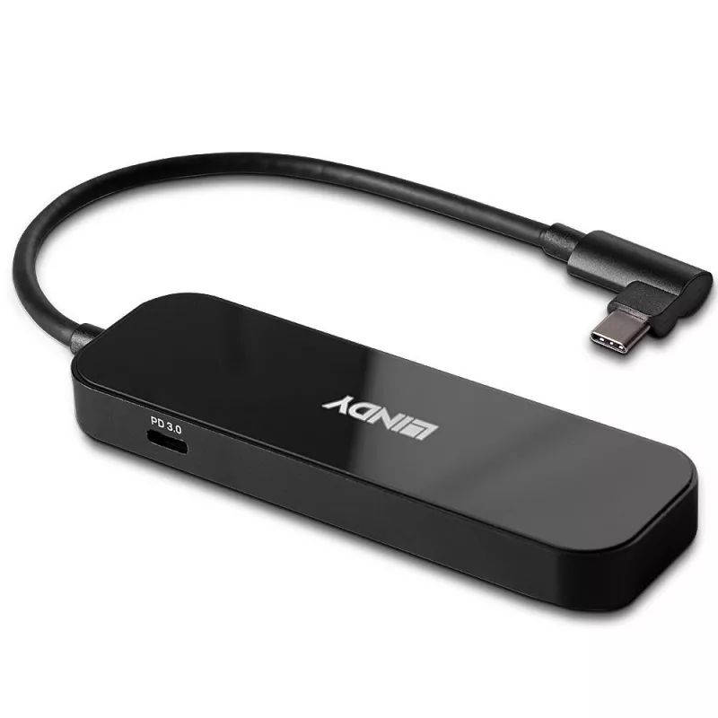 Lindy 43334 hub USB 3.2 Gen 1 Type-C, 4 portas